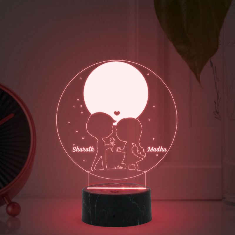 Customized Couple Night lamp With 16 Color Changing Light